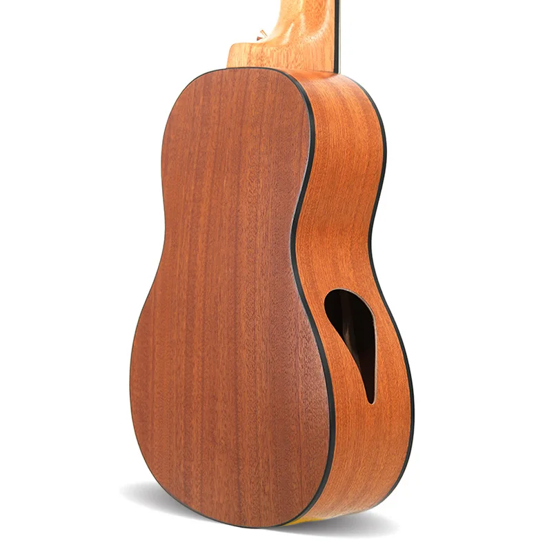 Guitalele 28 Inches All Sapele Drop Shape Mini Electric Baritone Acoustic Guitar 6 Strings Ukelele Install Travel Music Guitarra