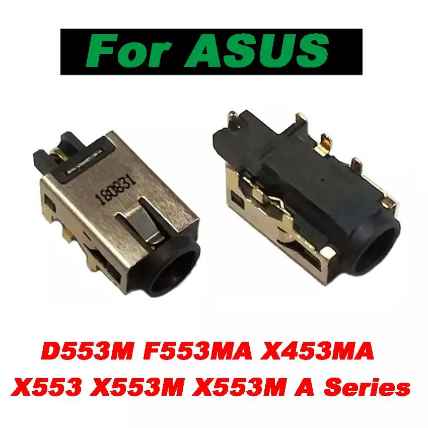 1-3Pcs New Laptop DC POWER JACK Socket For ASUS D553M F553MA X453MA X553 X553M X553MA series CHARGING PORT CONNECTOR