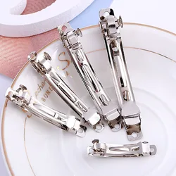 French Barrette Spring Hair Clips Base Blank Bow Hairpin Automatic Hairclip Setting Findings For Jewelry Making