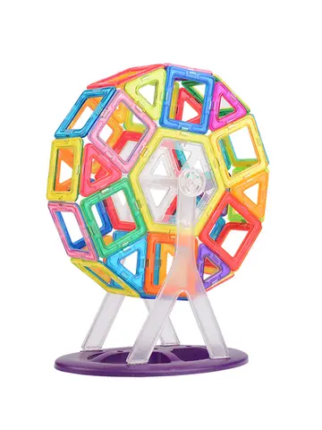 Magnete di design magnetico di grandi dimensioni Accessori per blocchi di costruzione Giocattoli educativi per costruttori per bambini Gioco per bambini Set regalo per ragazze