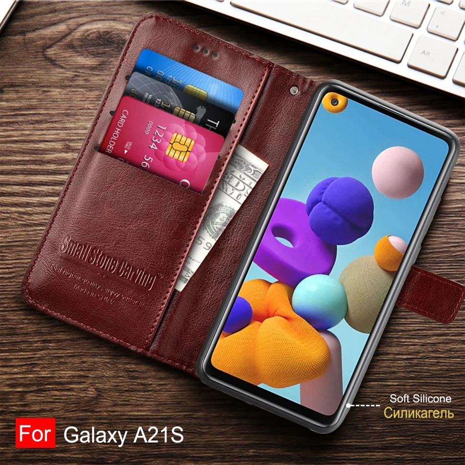 Flip Leather Case for Samsung Galaxy A21s A 21S A21 S Case Card Holder Wallet Cover for Samsung A21s Etui SamsungA21S phone Case