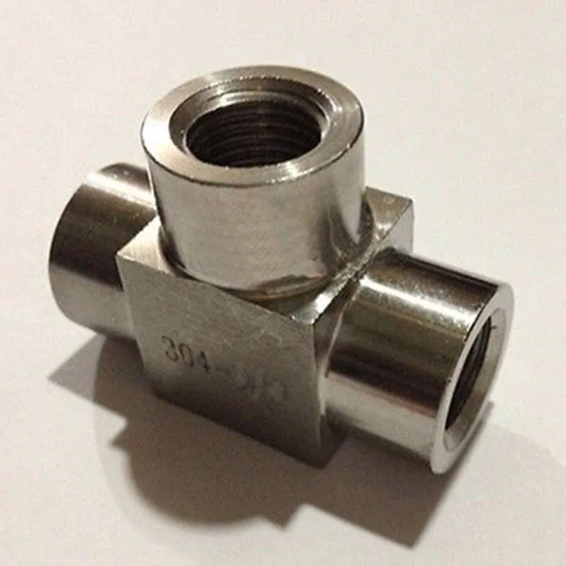 

Equal 1/4" BSP Female Threaded Tee 3 Way 304 Stainless Steel Pipe Fitting Connector Adapter Max Pressure 2.5 Mpa