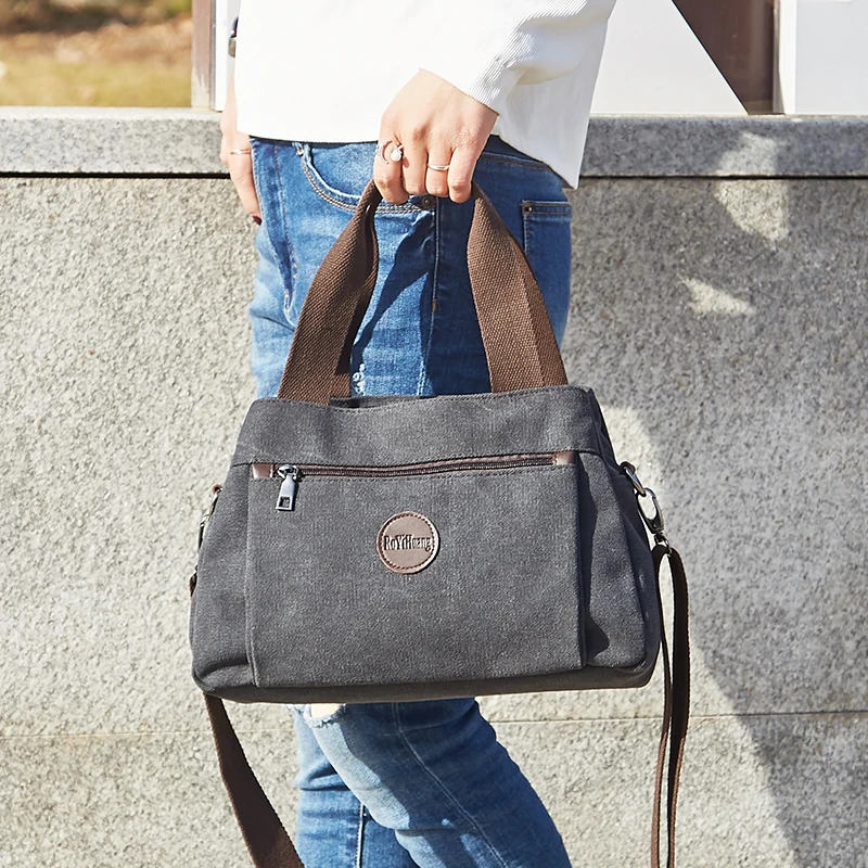 Neue Multifunktions Umhängetasche für Frauen Schulter Messenger Taschen Weibliche Leinwand Handtaschen Mode Große Kapazität Hobos Pack – Detail 14