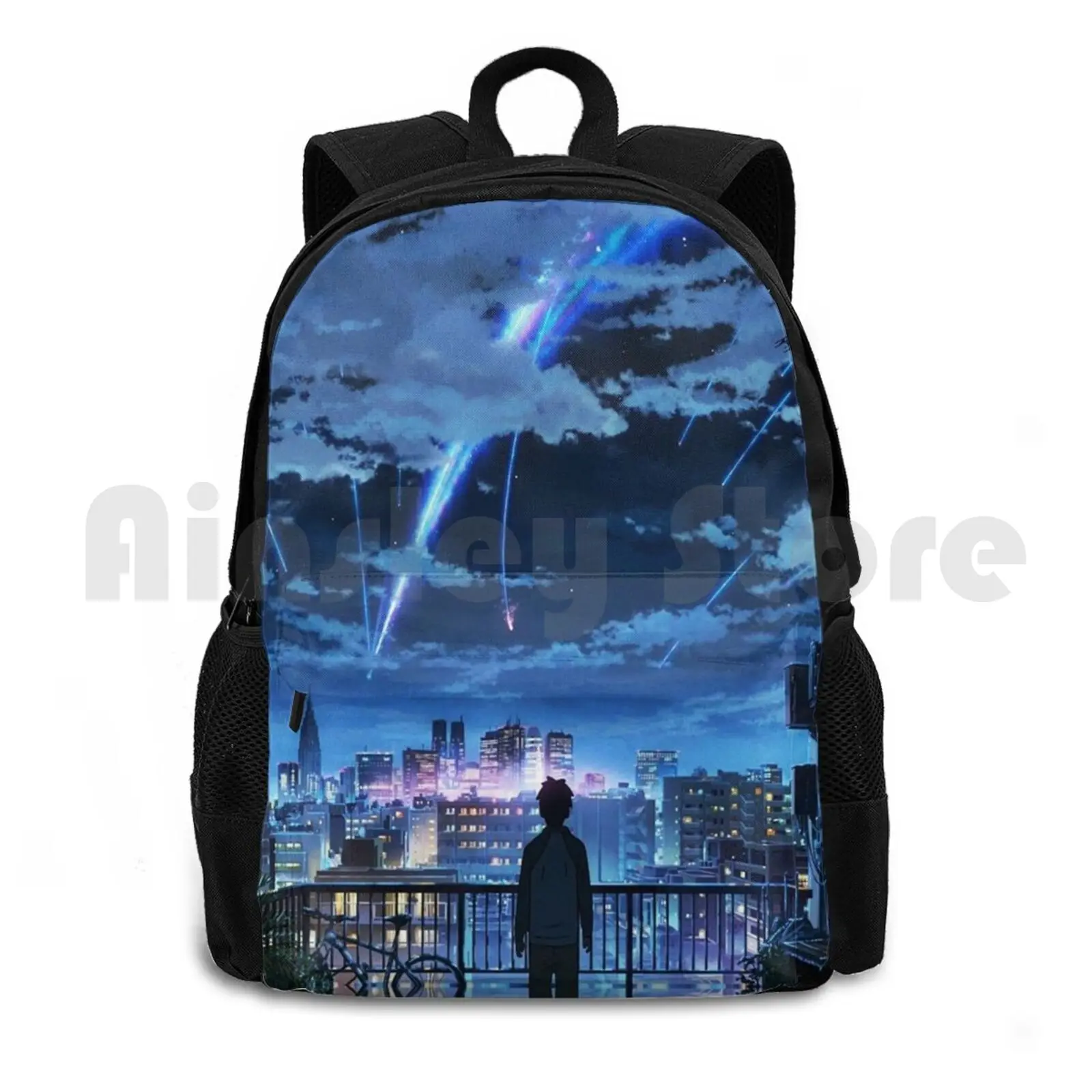 

Anime Scenery-Kimi No Na Wa. / Your Name. Outdoor Hiking Backpack Waterproof Camping Travel Anime Your Name Kimi No Na Wa