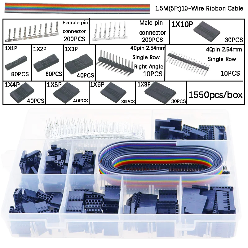 SN-28B Crimping pliers tool set-1550pcs 2.54mm Dupont connectors and crimp pins，460pcs,760pcs 2.54 mm JST-XH JST connector kit