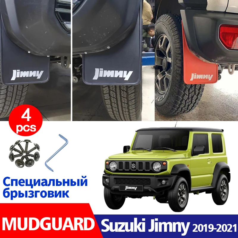 Garde-boue de voiture pour Suzuki Jimny 2019 – 2022, 4 pièces, accessoires Styline avant et arrière