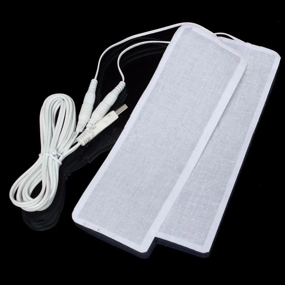 1 Pair 6*20CM 5V USB Electric Heating Element Film Heater Pads Warm Feet Knee Warmers Heat USB Plug Cable