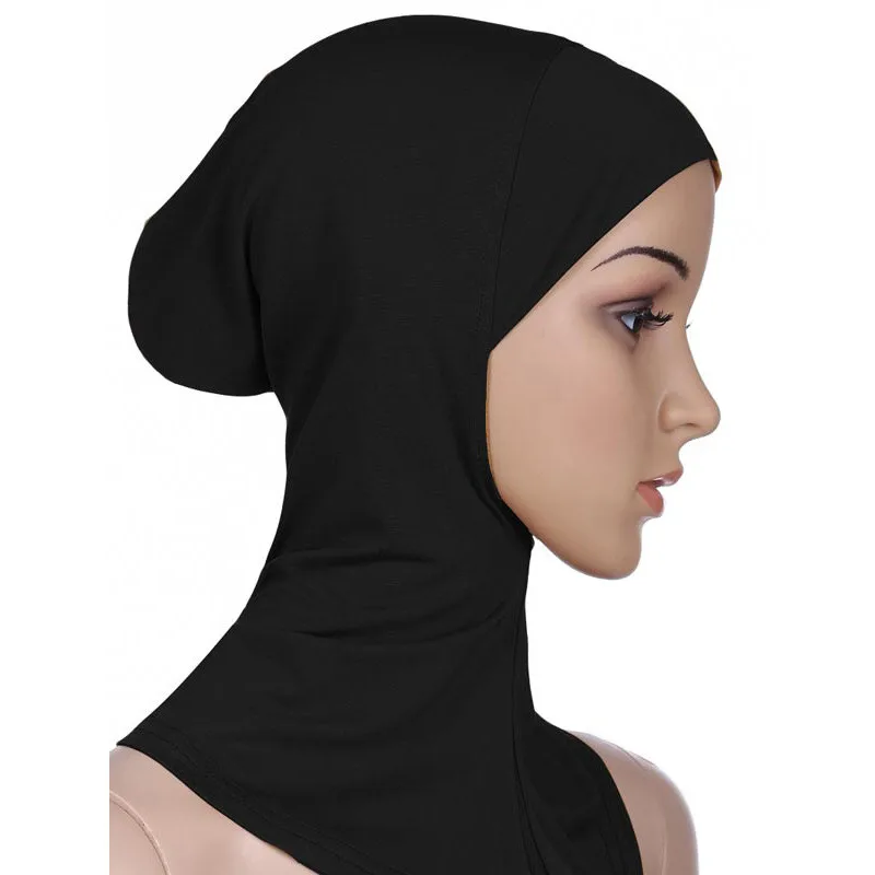 1PC Underscarf Hot sale Soft Muslim Full Cover Inner Women's Hijab bonnet Cap Headscarf Islamic Underscarf Neck Head Bonnet Hat