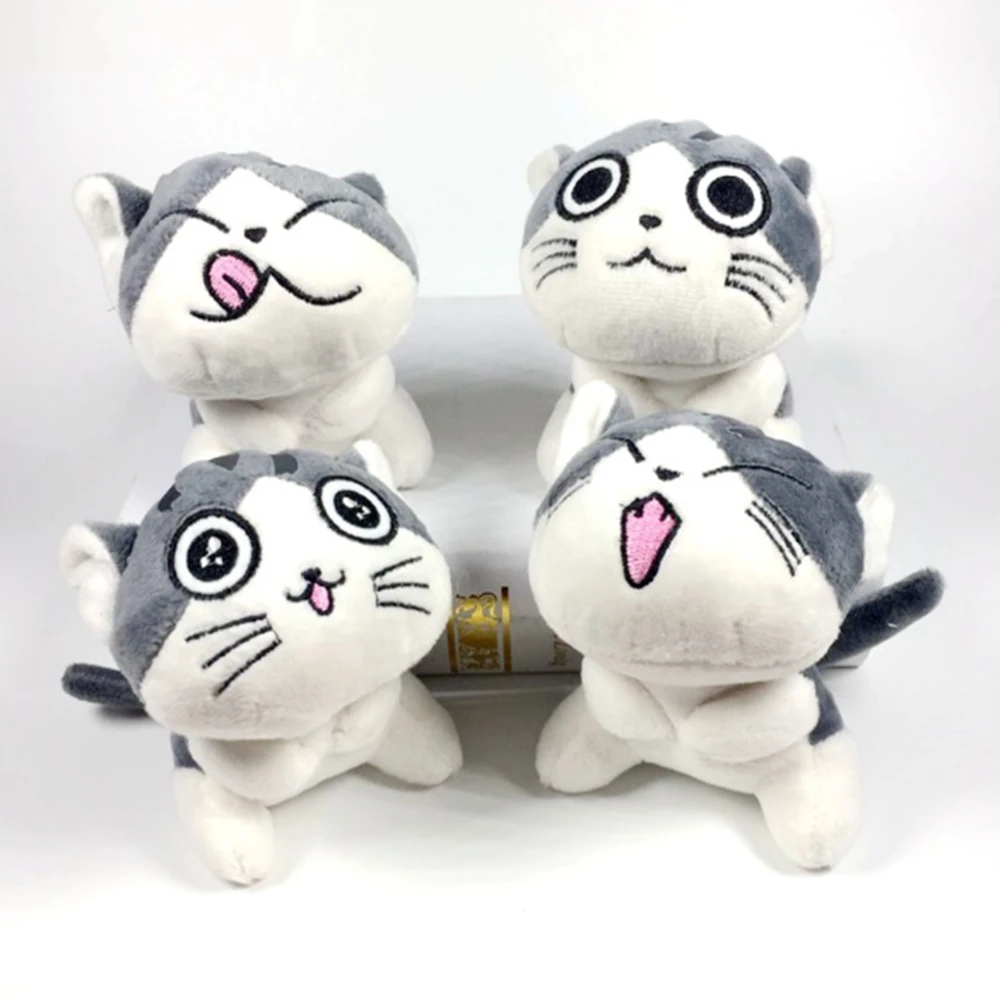 11CM Sweet Cat Pendant Plush Toy Cute Little Cat Multi-Expression Ragdoll Mini Decoration Wedding Throw Items