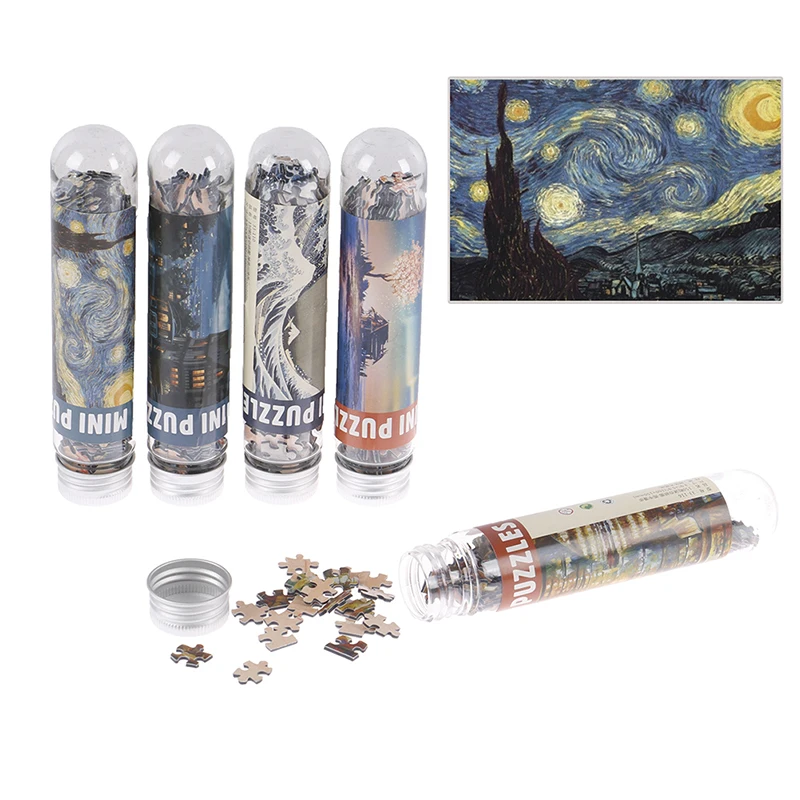 Mini Puzzle pour peinture à l'huile, 150 pièces, jouet éducatif pour adultes et enfants