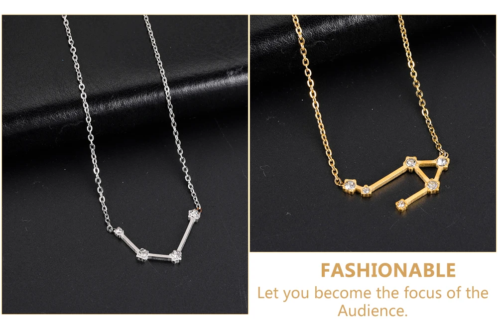 Collana Costellazione Bilancia In Argento 925 Con Zirconia Cubica – Ciondolo Zodiacale Delicato