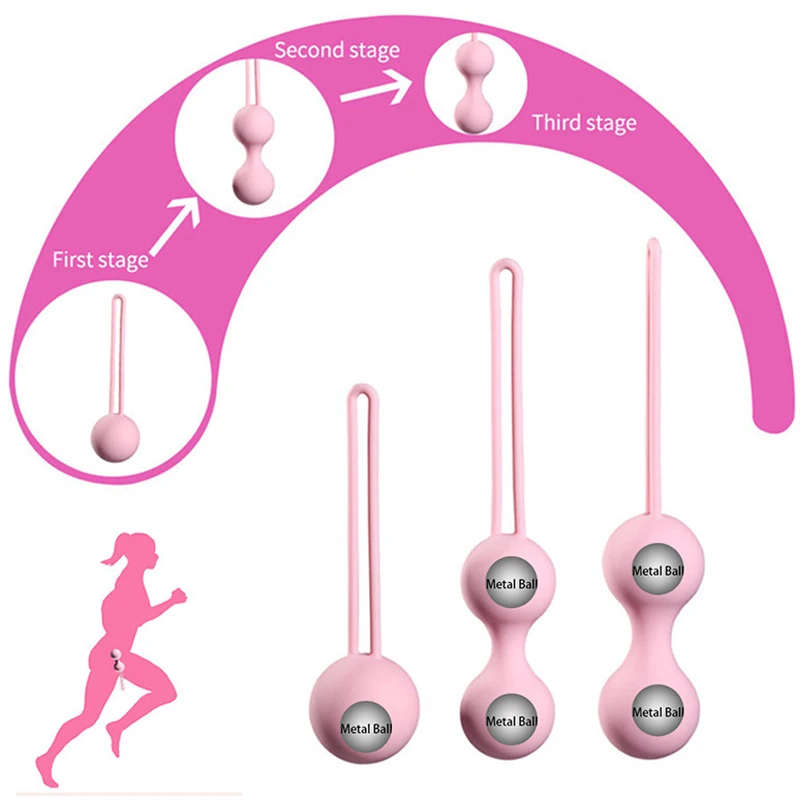 Safe Silicone Smart Kegel Ben Wa Ball Vagina Tighten Exercise Machine Vaginal Plug Geisha Balls Sex Toys For Women