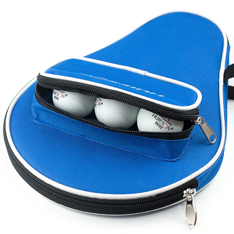 Huieson Gourd Table Tennis Racket Case Oxford Table Tennis Bat Carry Bag With Outer Zipper Bag For Table Tennis Ping Pong Balls