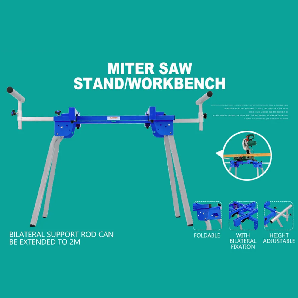Multi-purpose mobile bracket cutting machine bracket portable miter saw woodworking table aluminum sawing machine table