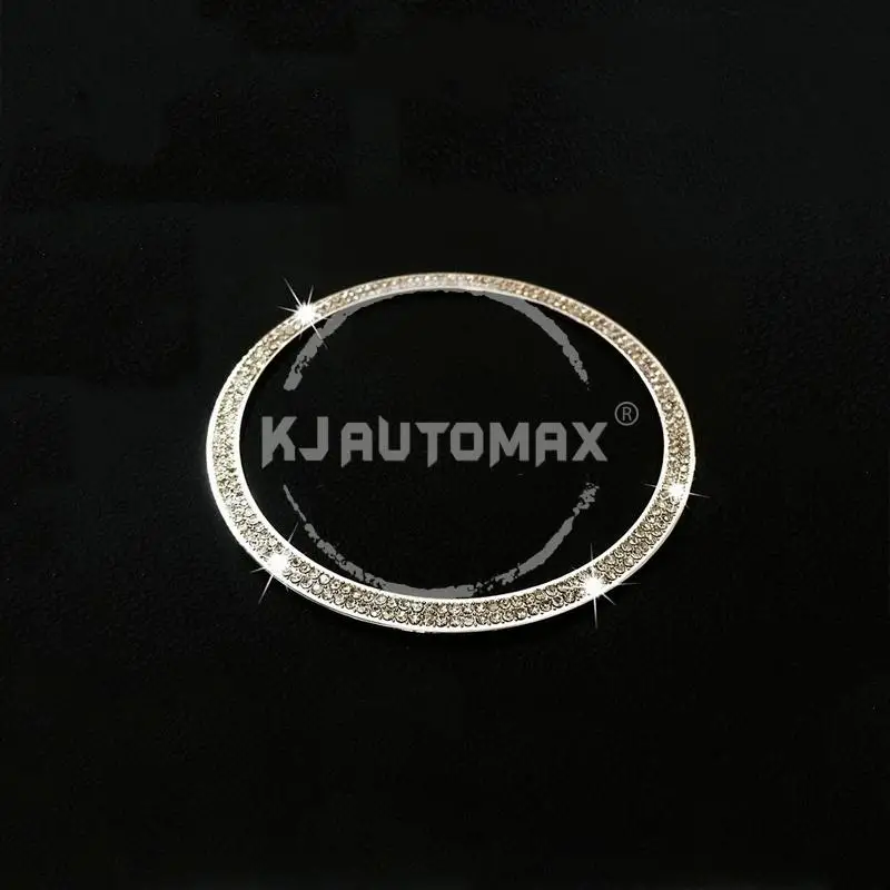 KJAUTOMAX For Mini Cooper F56 2014-2016 Sticker Air Outle Decoration Bling Ring Zinc Alloy Crystal 2pcs