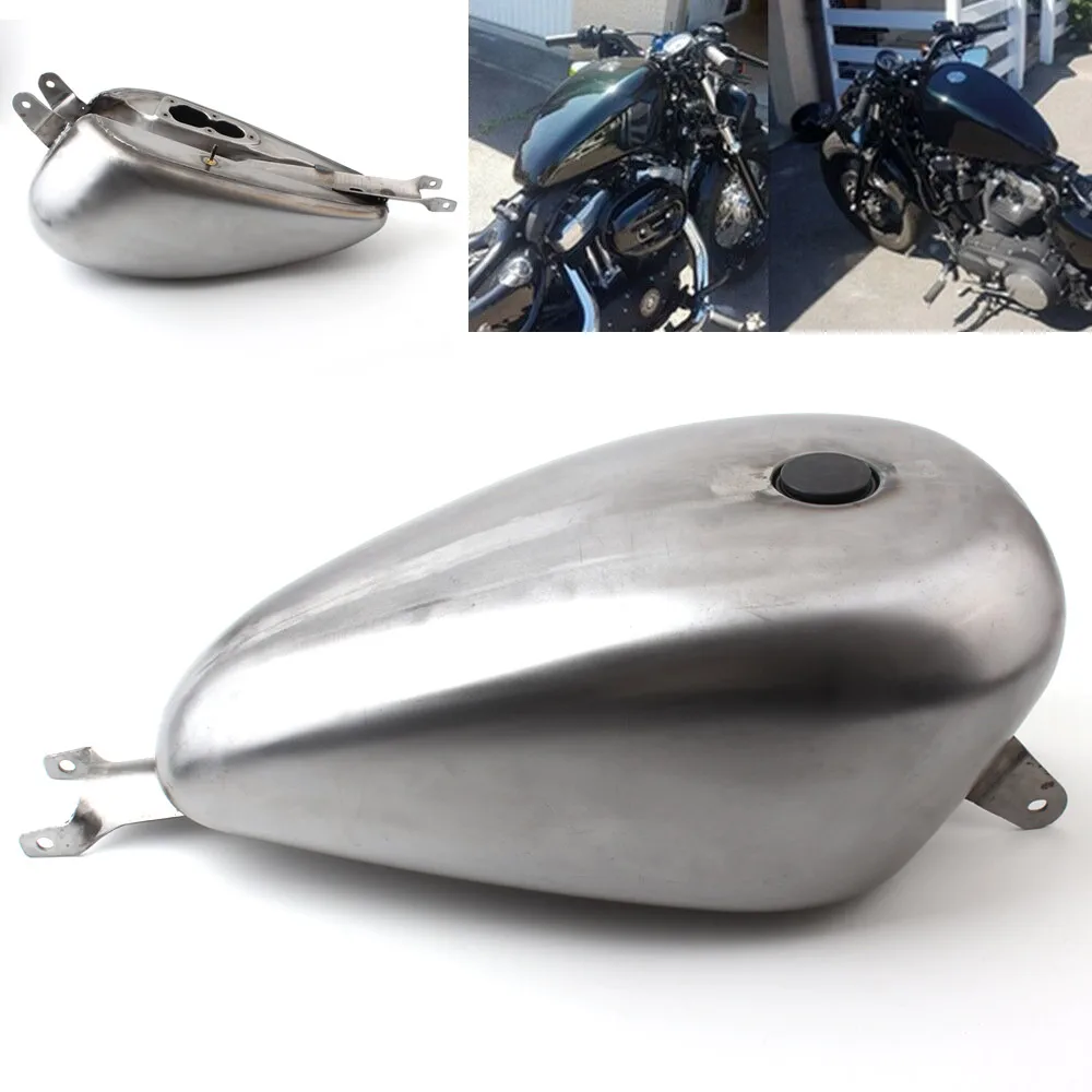 Motorcycle  Custom 3.3 GAL EFI XL Tank  For Harley Davidson Sportster XL1200 XL883  Iron 883 72 48 2004-Up  Oil Gas Tank