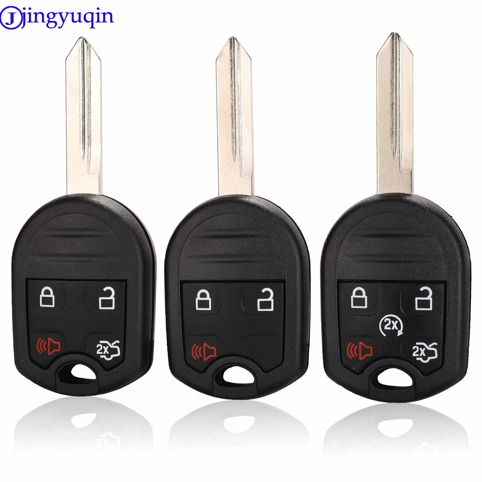 jingyuqin 3/4/5 B Remote Car Key Shell Cover Fob For FORD Expedition Mustang F150 F250-350 Super Duty Keyless Case