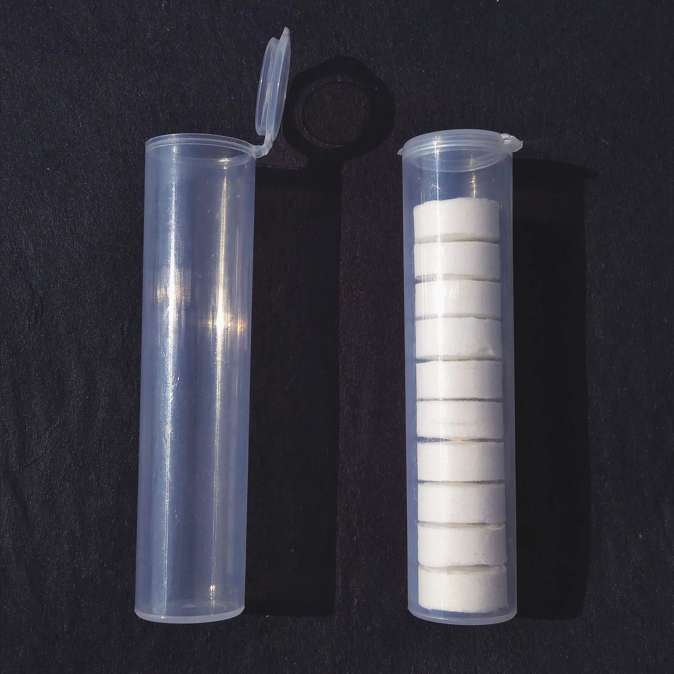 AHSNME transparent and portable tube inner diameter 22mm x 100mm suitable for compressed towels