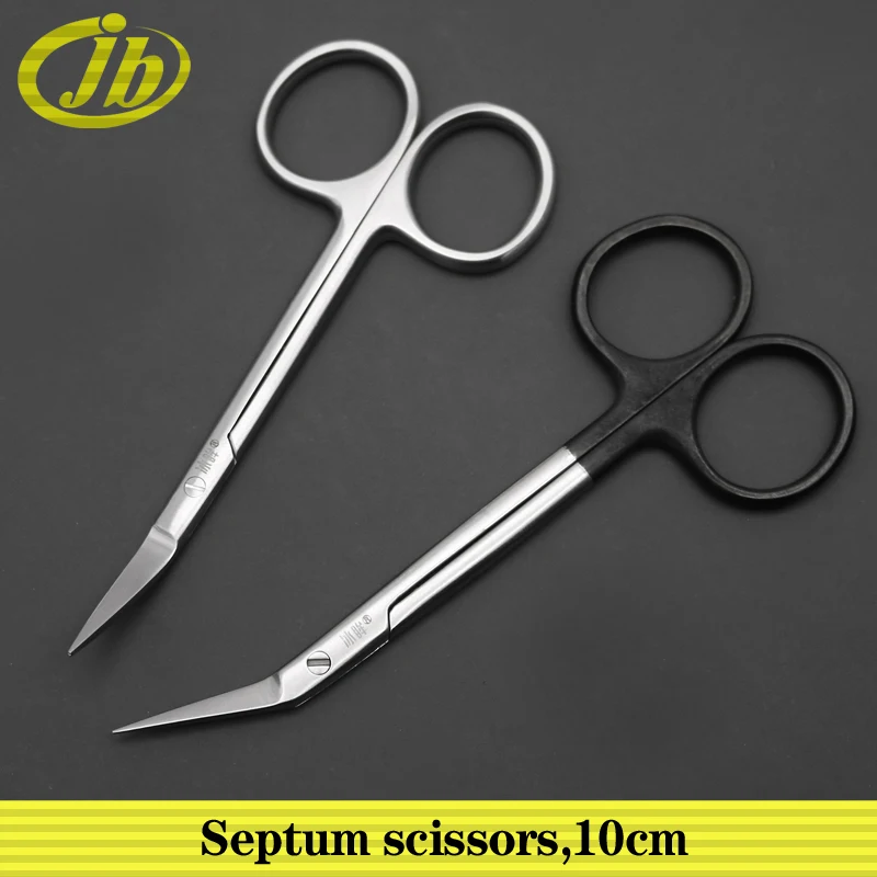 Septum scissors stainless steel 10cm Instruments for rhinoplasty cosmetic plastic surgery tissue scissors