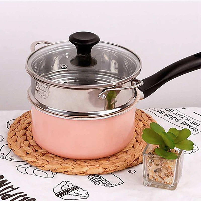 Thickening Food Steam Rack Stainless Steel Steamer with Double Ear for Soup Pot Milk Pot Kitchen Tools