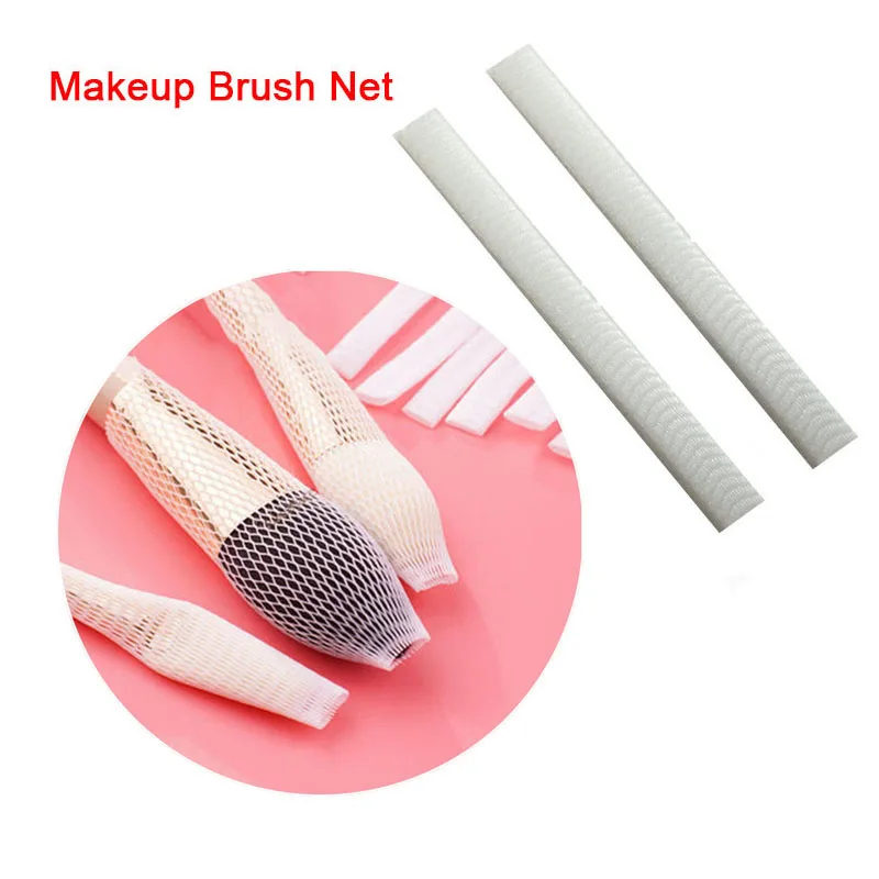 Makeup Brushes Net Protector Guard Elastic Mesh Beauty Make Up Cosmetic Brush Pen Cover Make up Brush Tool Cosmetic Accessories