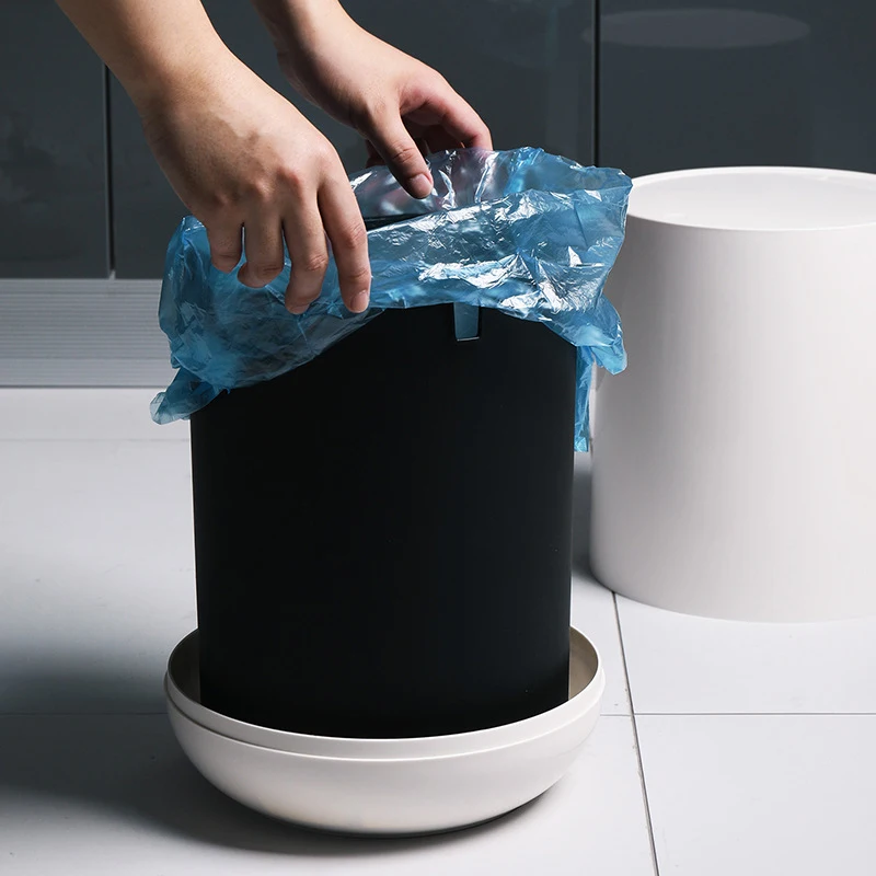 Trash Cans For The Kitchen Bathroom Wc Garbage Classification Rubbish Bin Dustbin Bucket Press-Type Waste Bin Garbage Bucket