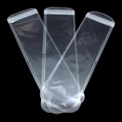 200PCS/ Lot Clear Plastic Zip Lock Bags Electronic Accessories Storage Resealable Zipper Poly Jewelry Package Bag Hang Hole