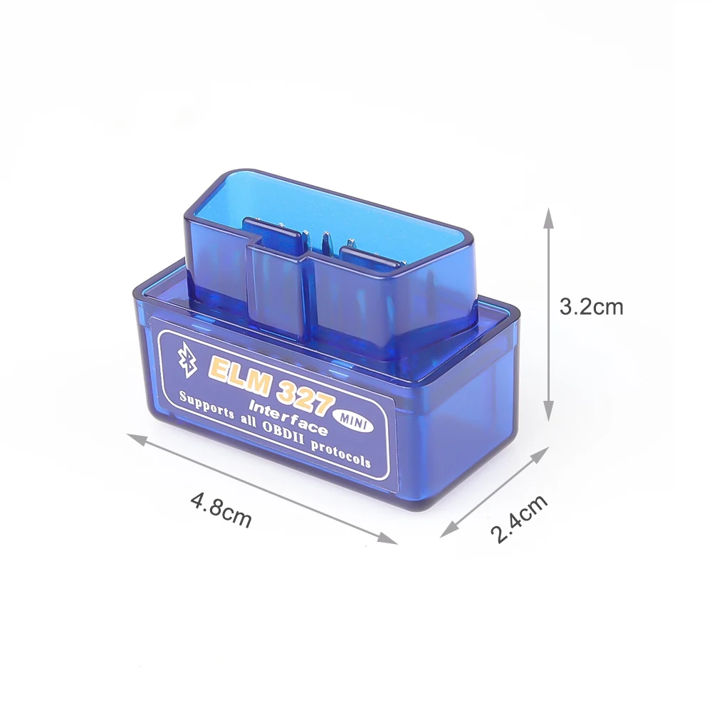 V2.1 V1.5 OBD2 / OBDII Super MINI ELM327 Bluetooth versione 2.1 errore codificatore Android Torque Scanner di codici auto per marche multiple