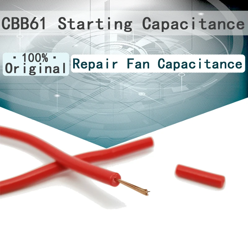 Cbb61 450vac ventilador de partida capacitância 1.2uf 1.5uf 1.8uf 2uf 2.5uf 3uf 4uf 5uf 8uf 10uf 25uf ventilador de teto gama ventilador ventilador