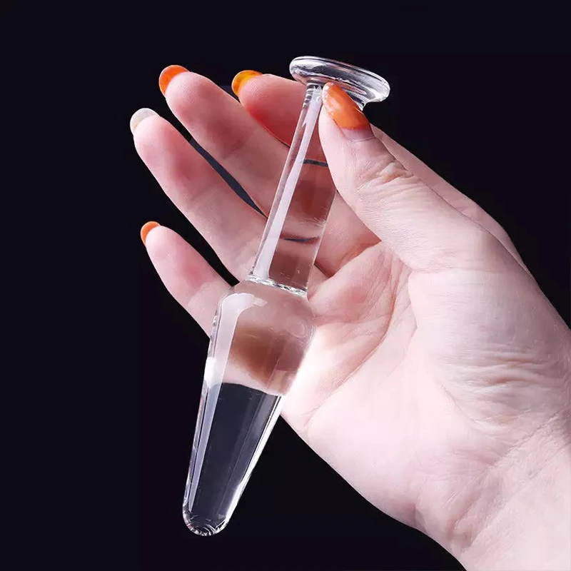 Crystal Anal Dildo Pyrex Glass Butt Plug Fake Male Penis Dick Female Masturbator Glass Dick Anal Sex Toys For Women Men Gay 18