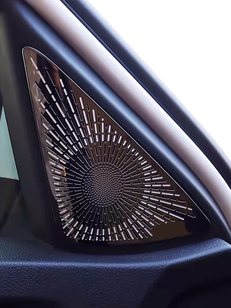 Dla Skoda Kodiaq 2017 2018 2019 2020 głośnik do samochodowego systemu Audio głośnika drzwi naklejki wykończeniowe wykończenie wnętrza drzwi auta Audio osłona głośnika — zdjęcie 2