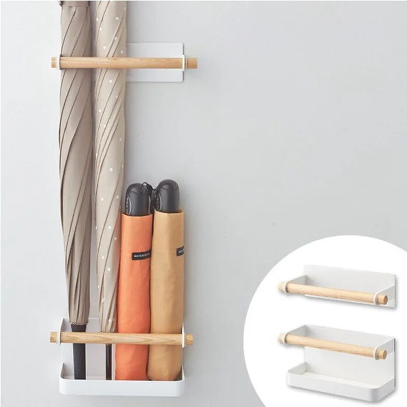 

Multifunctional Household Storage Rack, Double-Layer Umbrella Stand, Holder, Adjustable, Wall-mounted, Home, Hotel, Drain