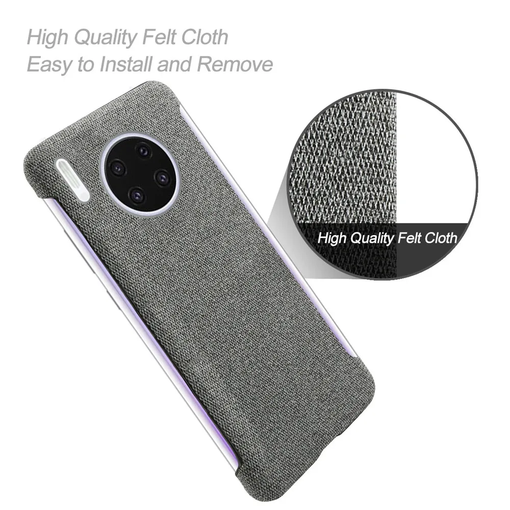 Anti-slip Ultra Thin Fabric Cloth Case For Huawei Mate 30 Pro Anti-Drop Phone Bag Cover for Huawei Mate30 Mate 30 Pro 30pro 5G