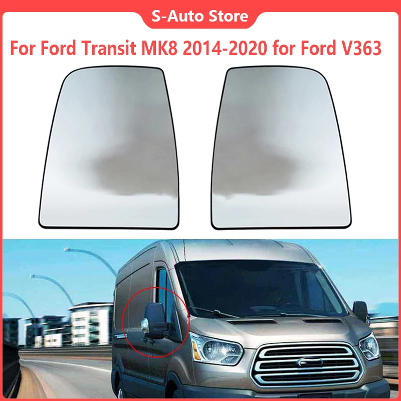 For Ford Transit MK8 2014 2015 2016 2017 2018 2019 2020 V363 Auto Left Right Heated Wing Rear Mirror Glass 1823985 1823986