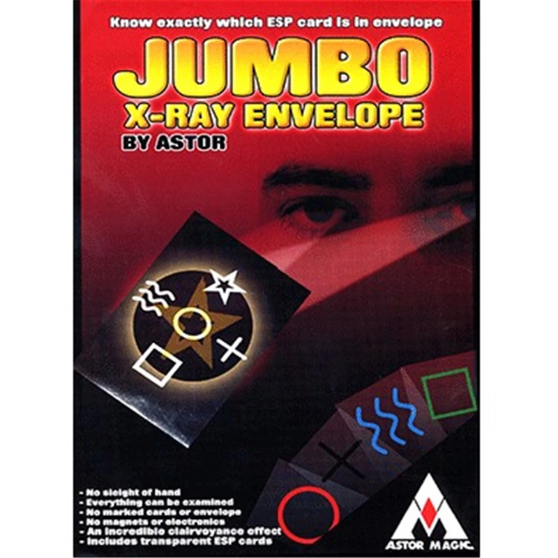 Jumbo X-Ray Envelop Mentalisme Goocheltrucs Illusies Accessoires Podium Magische Rekwisieten Close Up Komedie