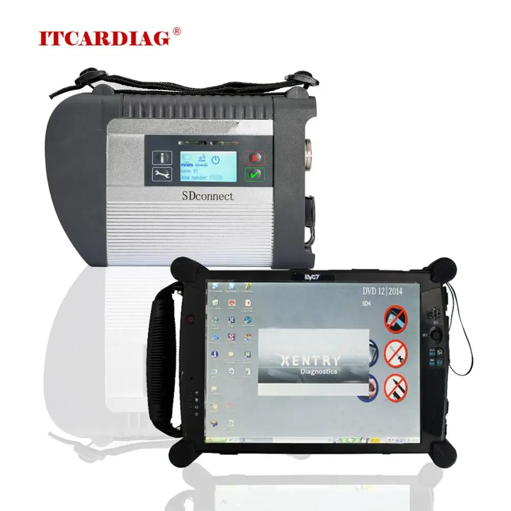 MB Star C4 Star Diagnosis C4 with EVG7 Tablet Diagnostic Controller Tablet PC with WIFI for Cars and Trucks V2019.12