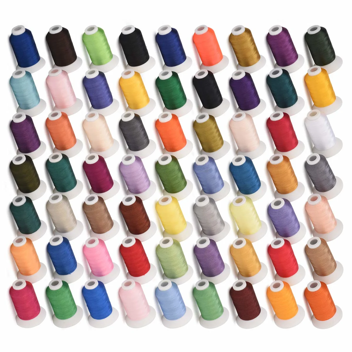 63 Different Brother Colors Embroidery Machine Thread 550Y each for Sewing Embroidery Quilting