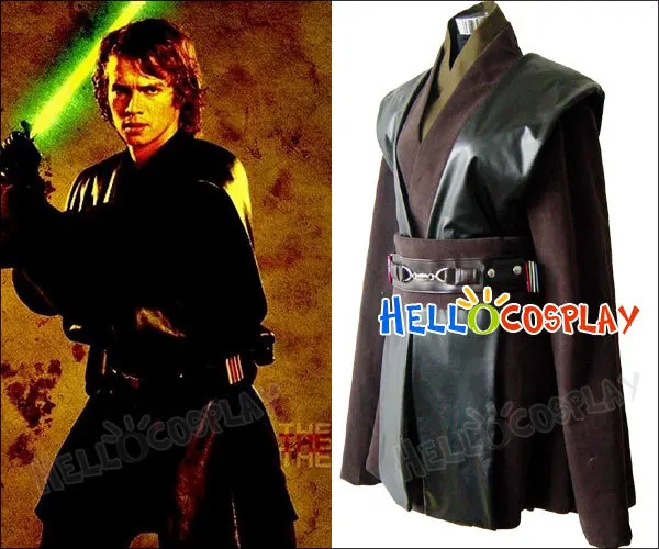 Force Awakens Anakin Skywalker Cosplay Costume Halloween Men Superhero Party Suit H008