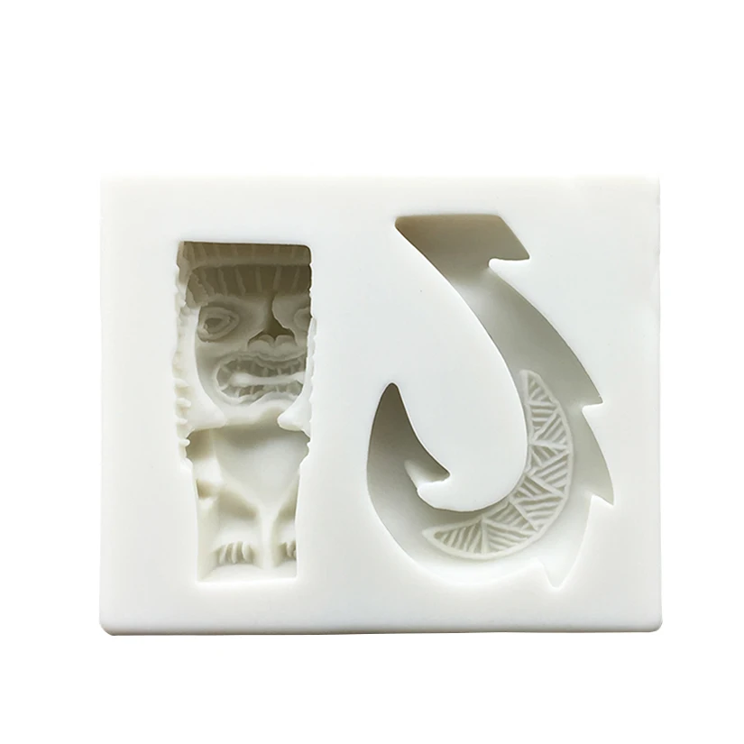 Magic Fishhook Silicone Mold Sugarcraft Chocolate Cupcake Baking Mold Fondant Cake Decorating Tools