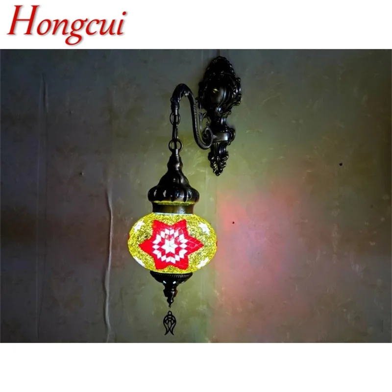 Hongcui Exotic Retro Wall Lamps Creative Indoor Decorative For Home Living Room Hotel  Corridor Bedroom