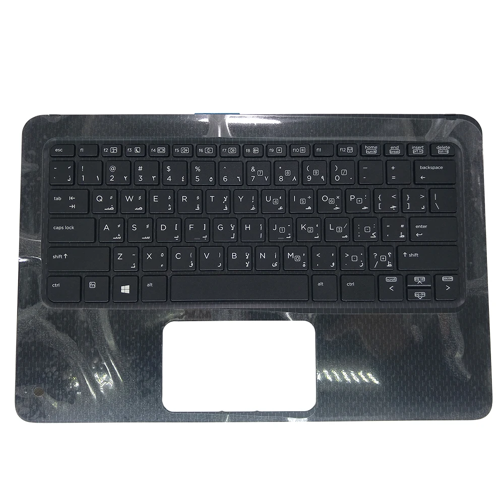 Imagem -06 - Teclado do Portátil para hp Probook X360 11 g1 g2 ee ar Árabe Preto com Caixa Superior 6070b1118402 6037b0129318 V148726bs1 Novo ar