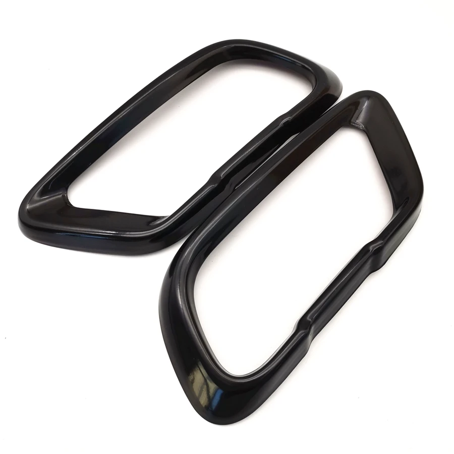

Black Steel Rear Exhaust Pipe Cover Trim For BMW X5 G05 X6 G06 X7 G07 2019-21 M