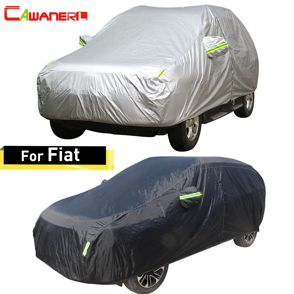 

Cawanerl For Fiat 500 Linea Bravo Ottimo Multipla Albea Punto Viaggio Doblo Waterproof Car Cover Sun Snow Rain Protector Cover