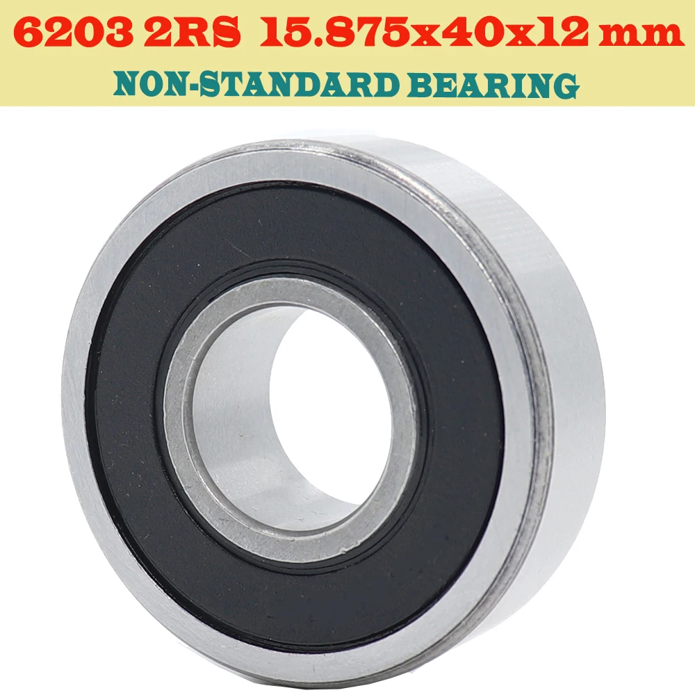 

6203RS Bearing Non Standard Ball Bearings ( 1PC ) 15.875*40*12 mm Inner Diameter 15.875 mm Outer Diameter 40mm Width 12mm