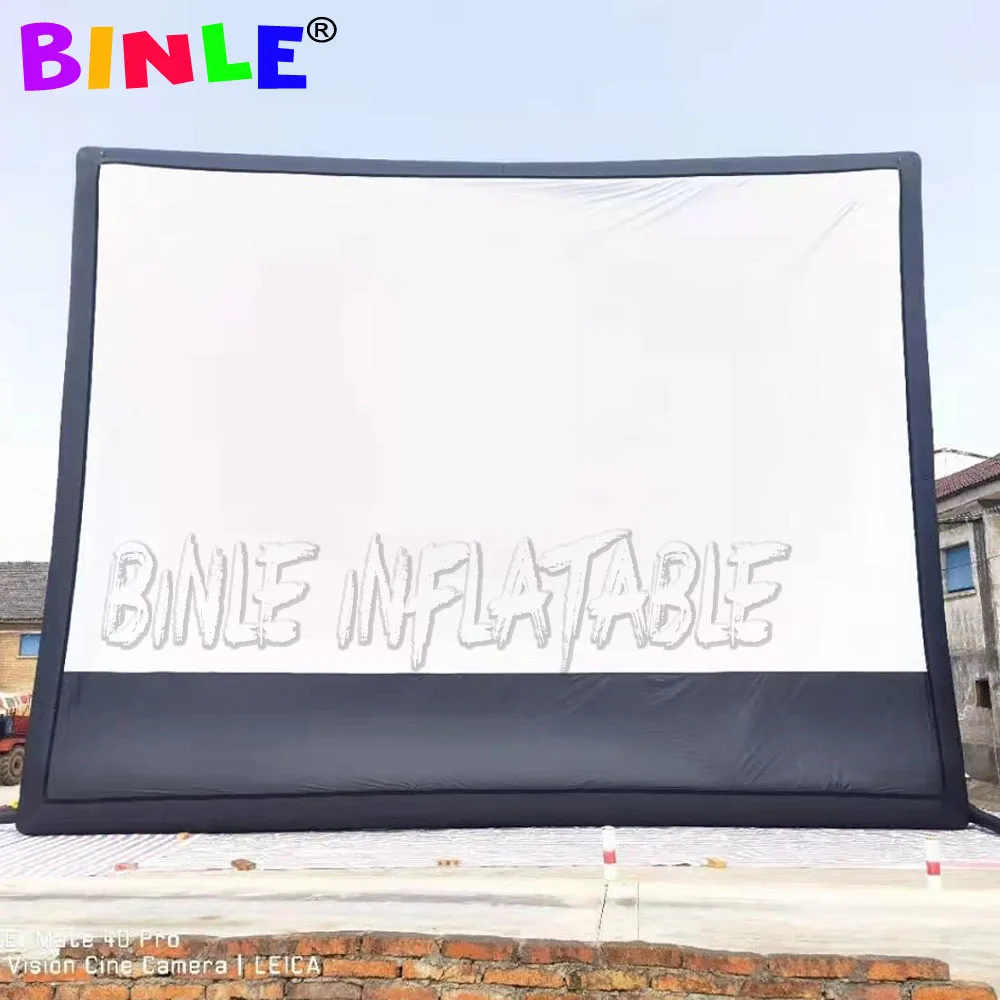 Customized Outdoor Cinema Equipment Inflatable Movie Screen Projector Theater With Blower For Adversting