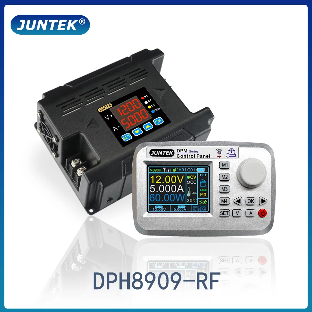 JUNTEK DPM8909-RF 96V9.6A Remote Control Programmable DC DC Digital Adjustable Step Down Voltage Power Supply Buck Converter