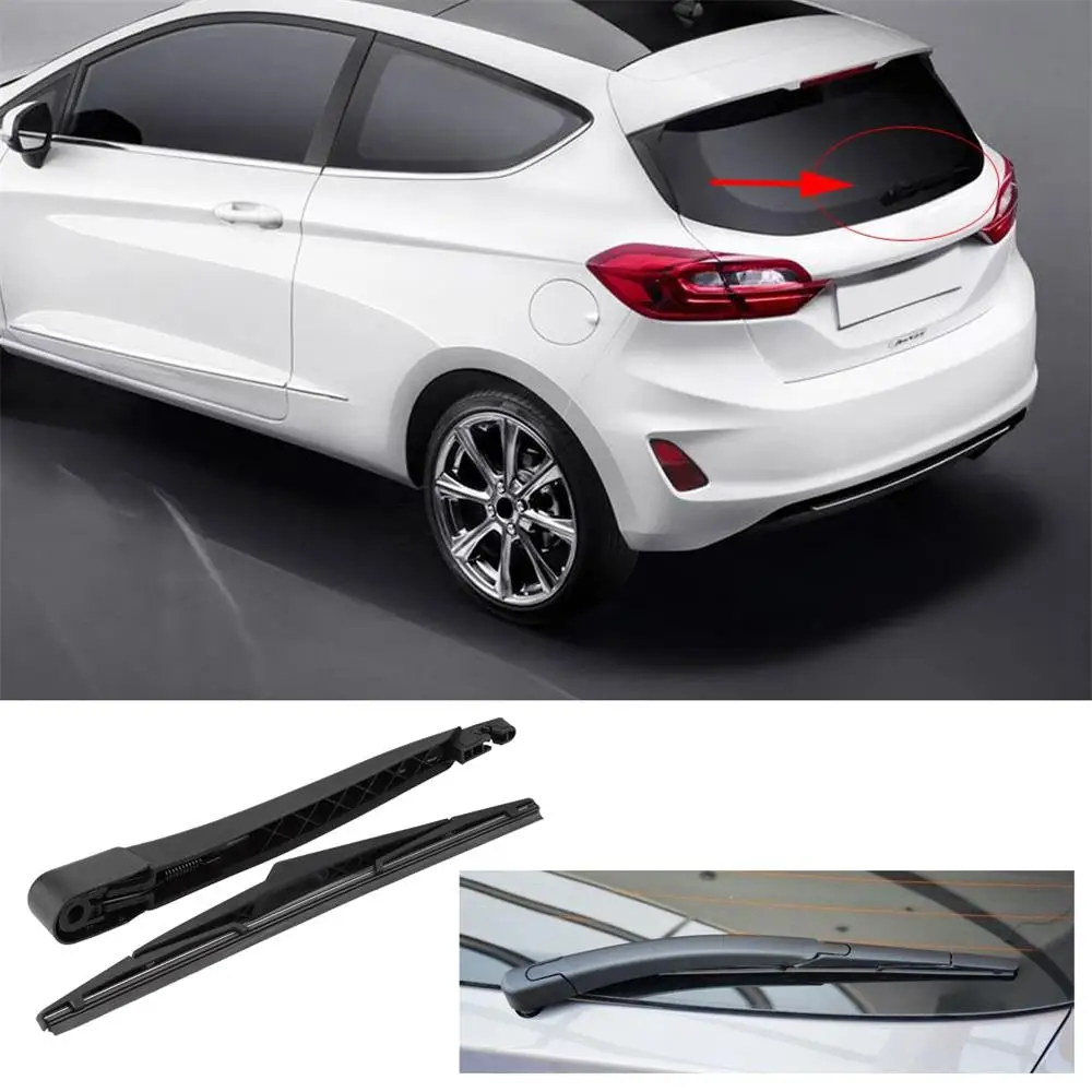 1set Windshield Wiper Silent Smooth Wipe ABS Wear Resistant Rear Wiper Blade for Ford Fiesta MK6 MK7 ST150 2002-2008