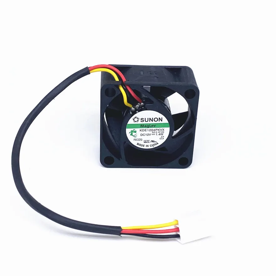 SUNON 40MM 4cm Fan KDE1204PKVX DC12V 1.4W 40MM Server Cooling Fan Power Supply aAxial Cooling Fan 3pin