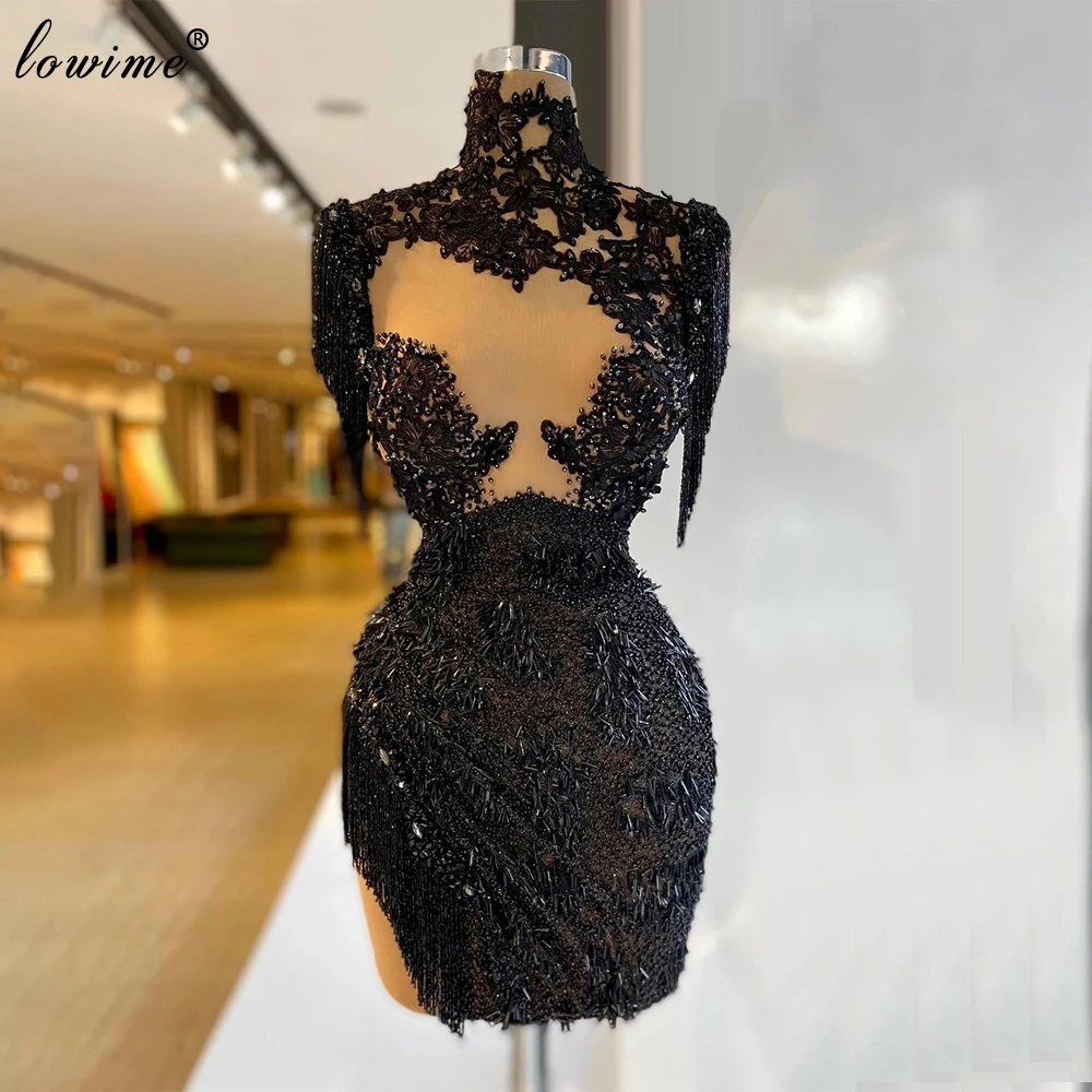 Vestidos De Cóctel De sirena negra para mujer, ropa De graduación con cristales, Mini vestidos De celebridades, ropa De noche, talla grande, 2021