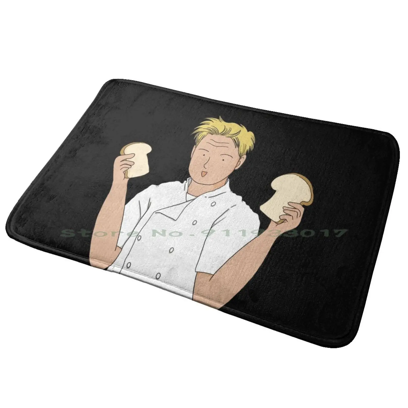 Chef Ramsay 'sandwich Time'-Hell's Kitchen Entrance Door Mat Bath Mat Rug Fanhellskitchen Hells Kitchen Japanese Letter